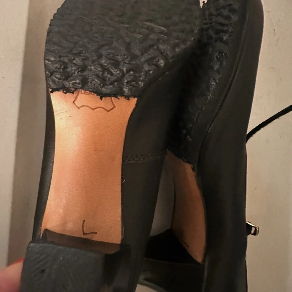 Florklorico Leather Dance Shoes. Color Black - Picture 2 of 2